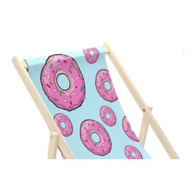 Plážové lehátko Růžové Donuty, Chill Outdoor