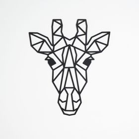 Dřevěný geometrický obraz - Žirafa - různé barvy, Elka Design