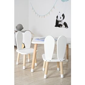 Dětský stůl s židlemi - Ouška - bílý, Ourbaby®