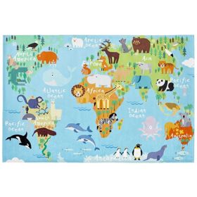 Dětský koberec - Mapa světa