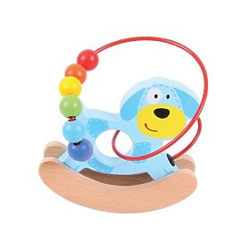 Bigjigs Baby Motorický labyrint houpačka pejsek, Bigjigs Toys