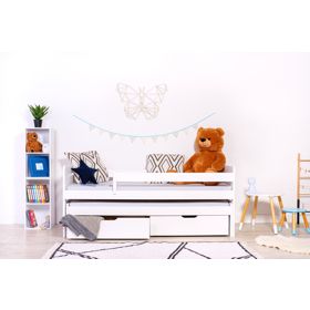 Dětská postel s přistýlkou a zábranou Praktik - White, Ourbaby®