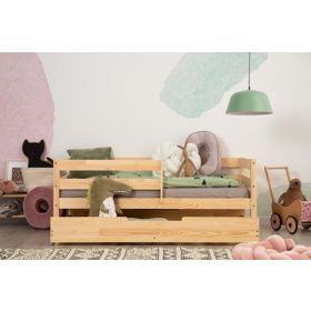 Dětská postel CPD Mila Plus s šuplíkem - přírodní , ADEKO