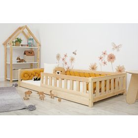 Dětská nízká postel Montessori Meadow - přírodní, Ourbaby®