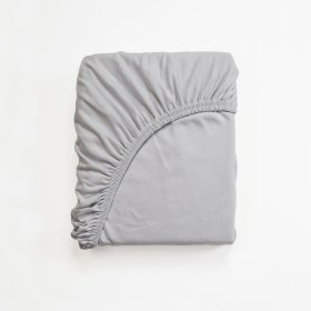 Bavlněné prostěradlo 200x160 cm - šedé