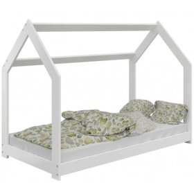 Domečková postel Stela 160 x 80 cm - bílá