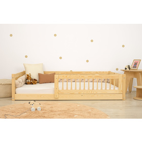 Nízká postel pro děti Montessori Ourbaby Plus - přírodní