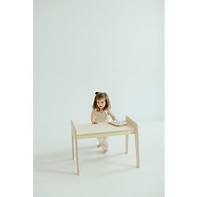 Dětský dřevěný stoleček se židličkou S/M - přírodní, baby wood