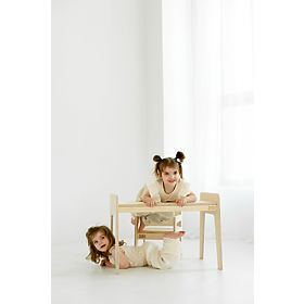 Dětský dřevěný stoleček se židličkou S/M - přírodní, baby wood