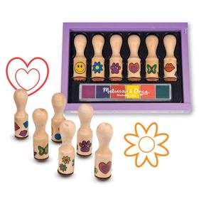 Melissa & Doug sada dřevěných razítek - 6 ks, Melissa & Doug