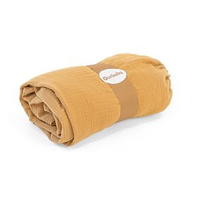 Mušelínové prostěradlo Ourbaby 140x70 cm - hořčicové, Ourbaby®